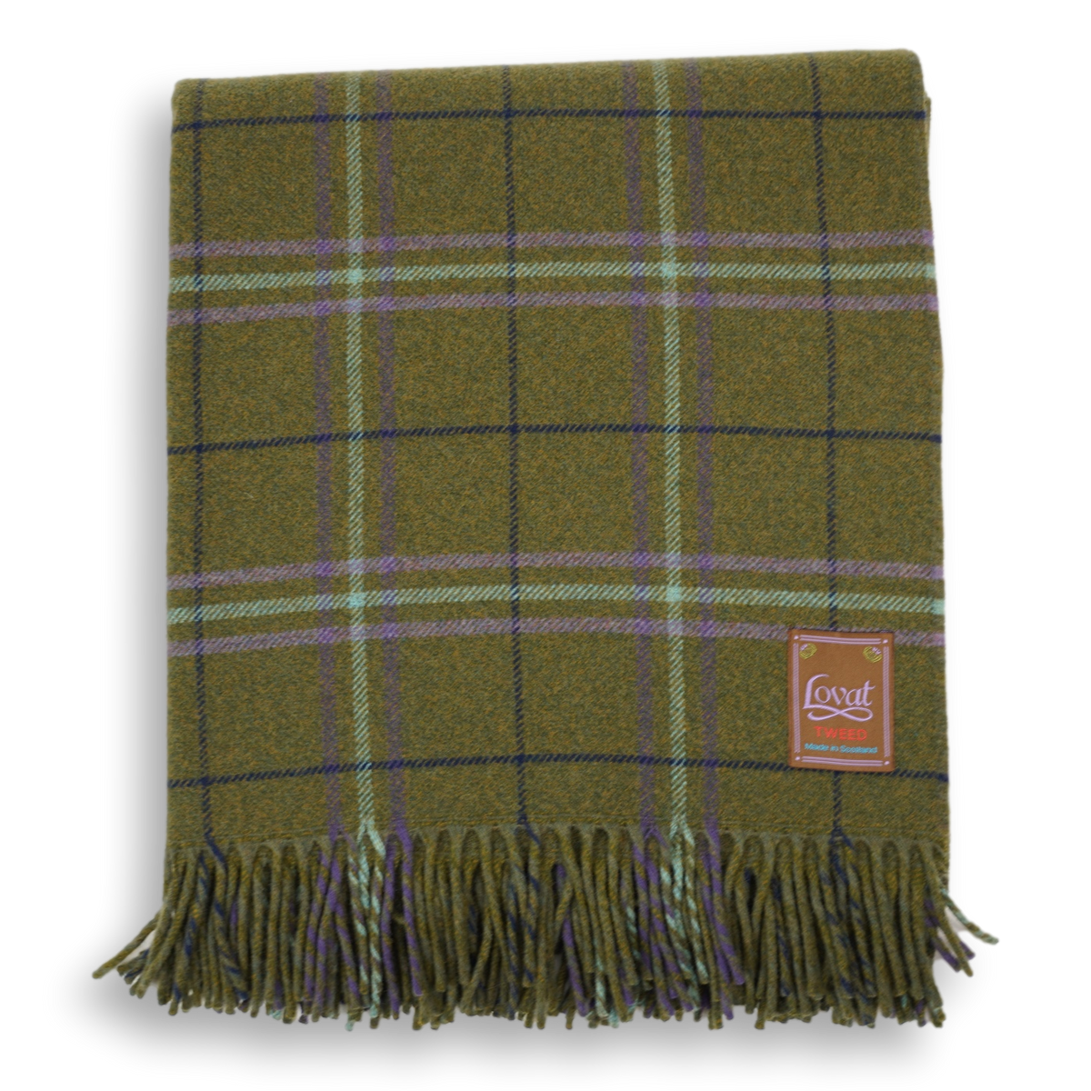 Baby Rainbow Tartan Check Throw  100% Lambswool - Linen Boutique