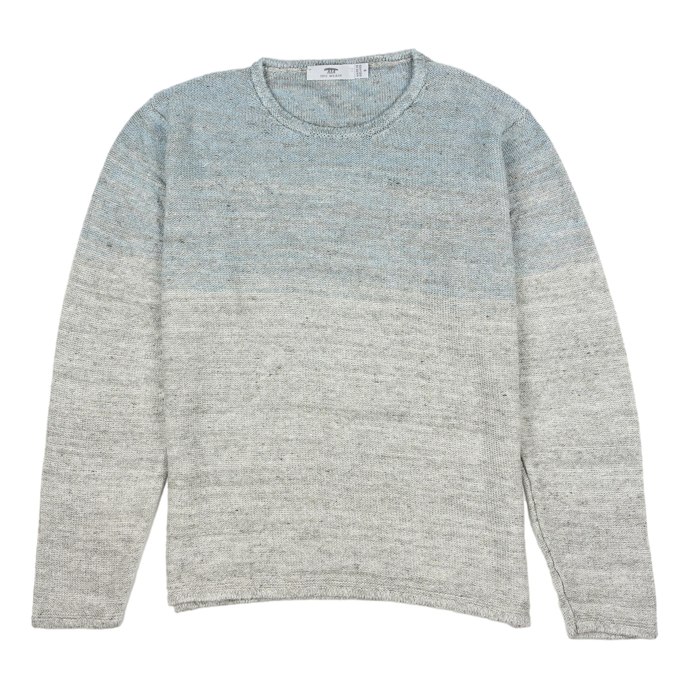 Ombre Linen Crew Neck Sweater