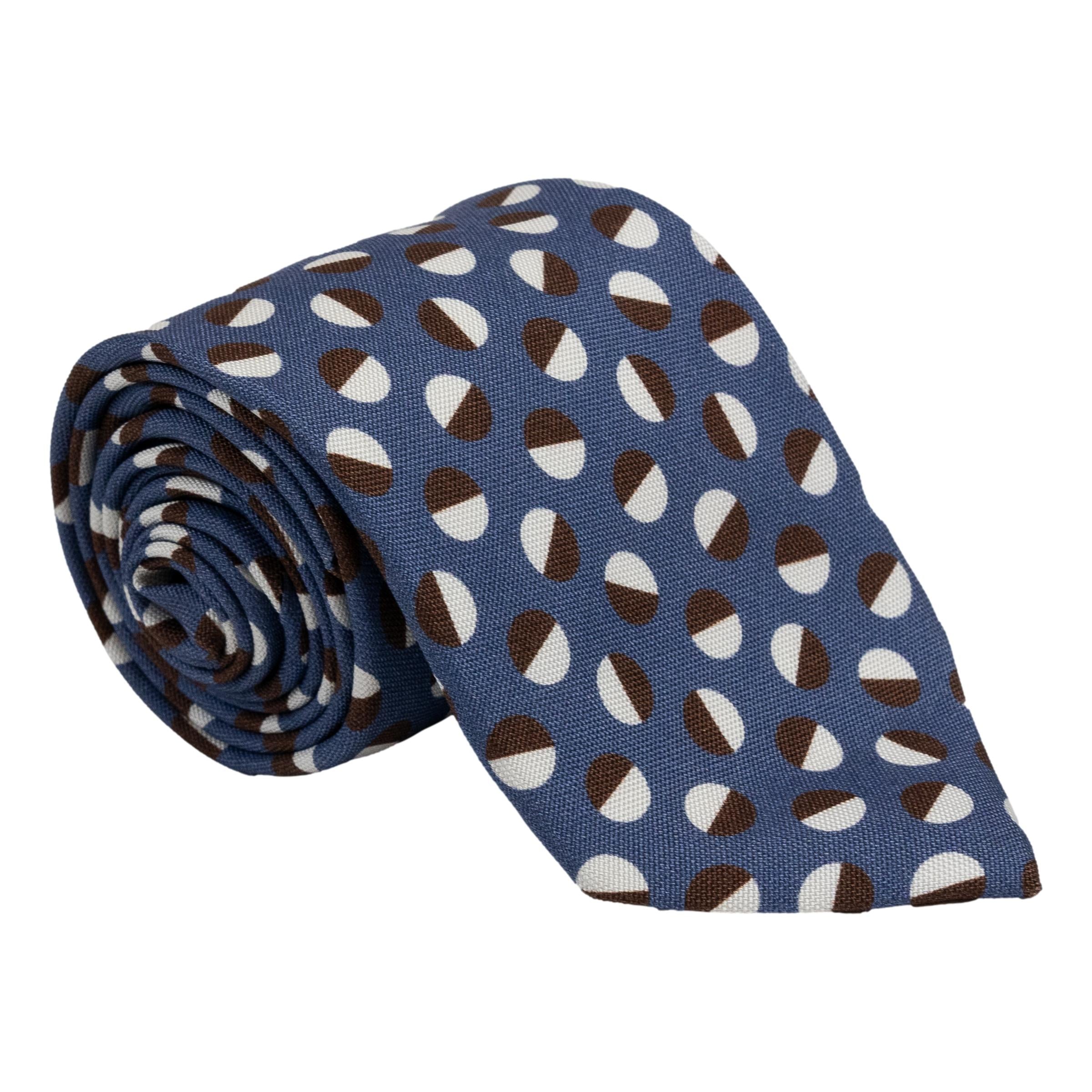 Moon Pattern Silk Tie