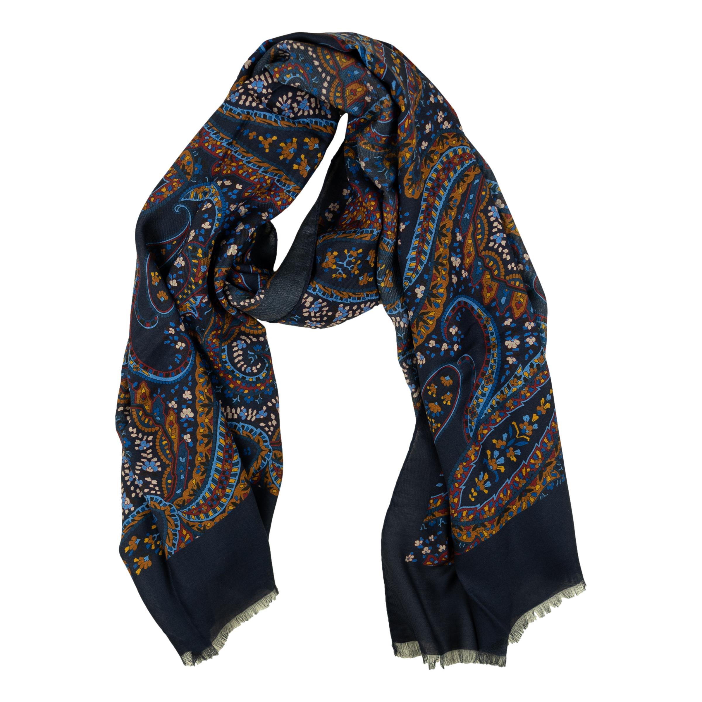 Paisley Modal and Cashmere Blend Scarf