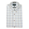 Brown, Sky Blue, and Light Gold Tattersall Viyella Sport Shirt