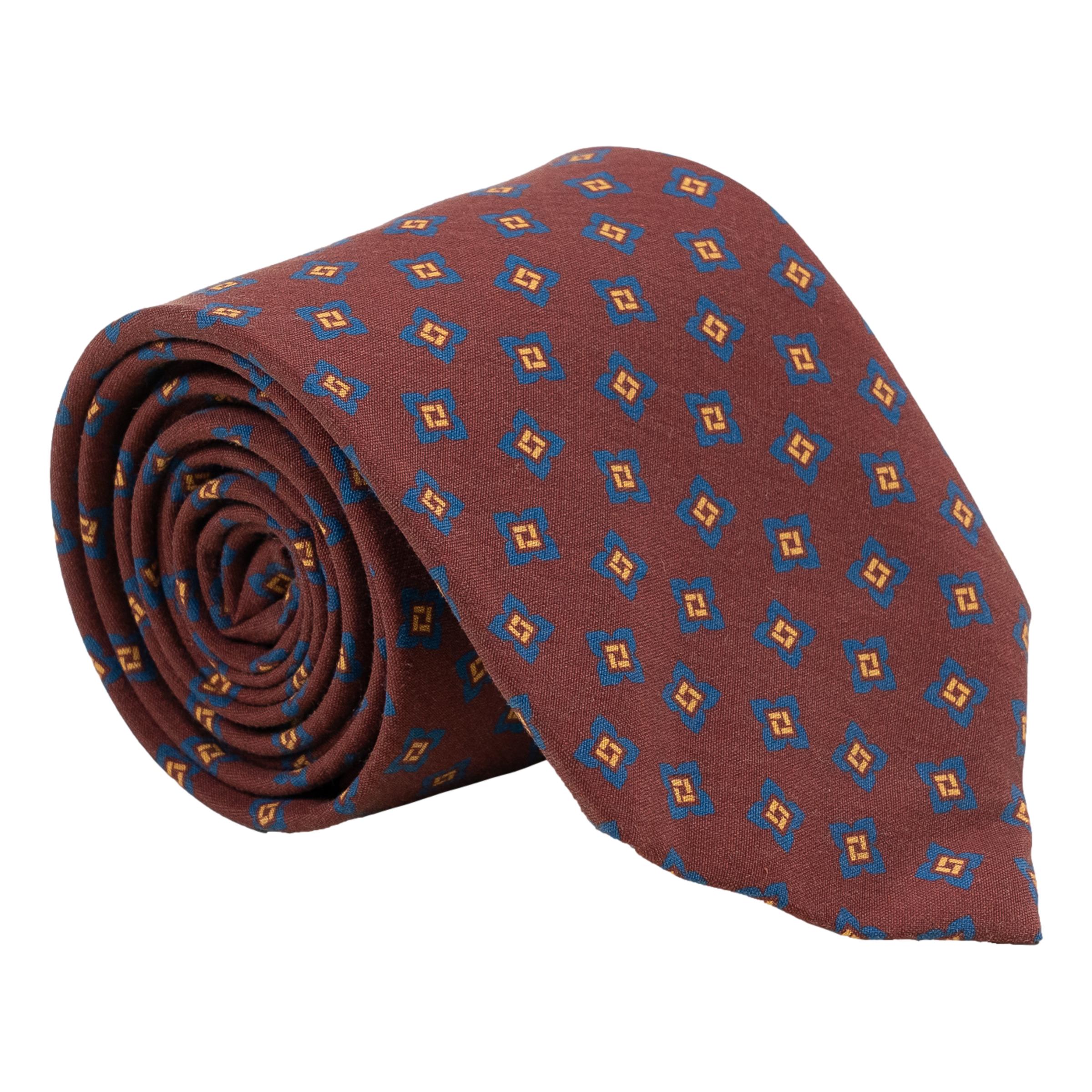 Lucca Abstract Diamond Silk Tie