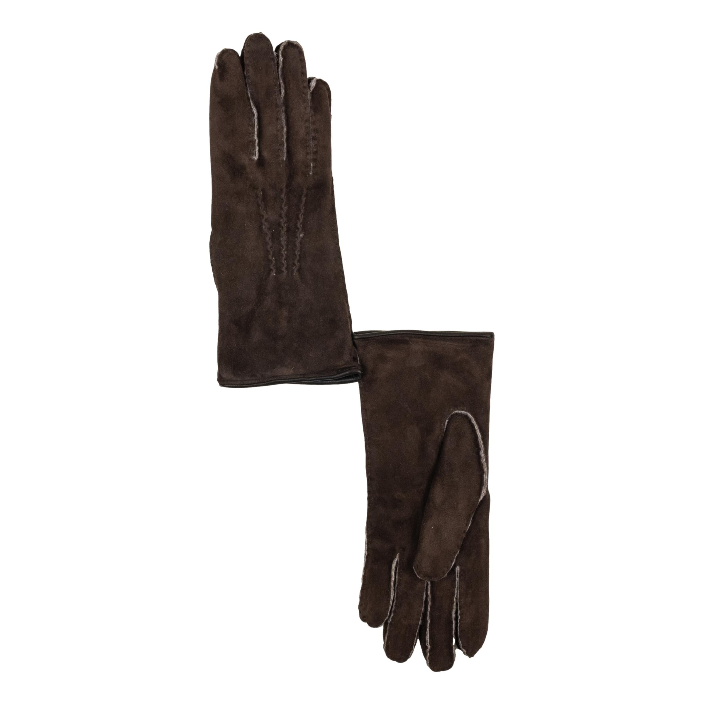 Men's Shearling Gloves with Palm Vent