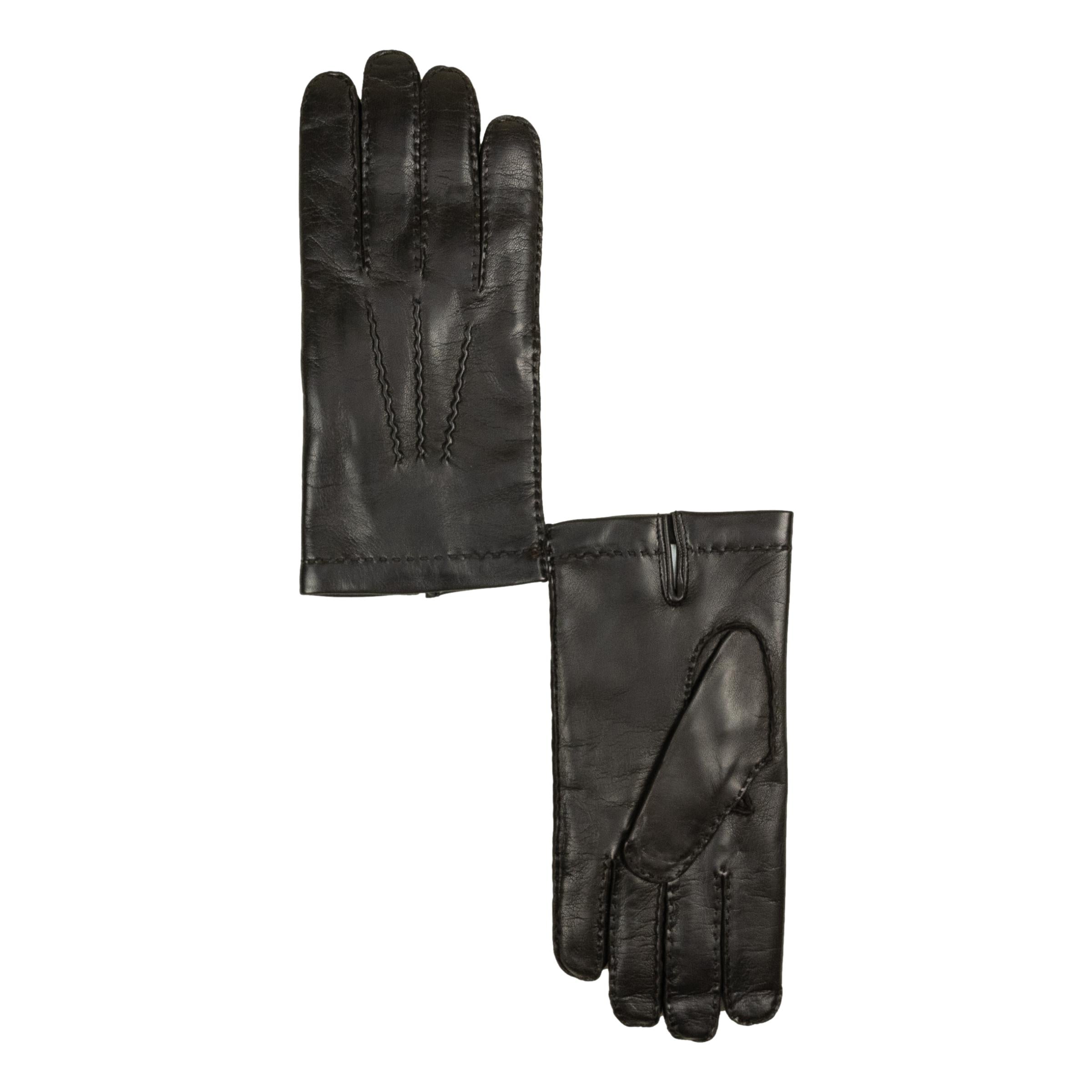 Men's Nappa Leather Gloves with Cashmere Lining and Palm Vent