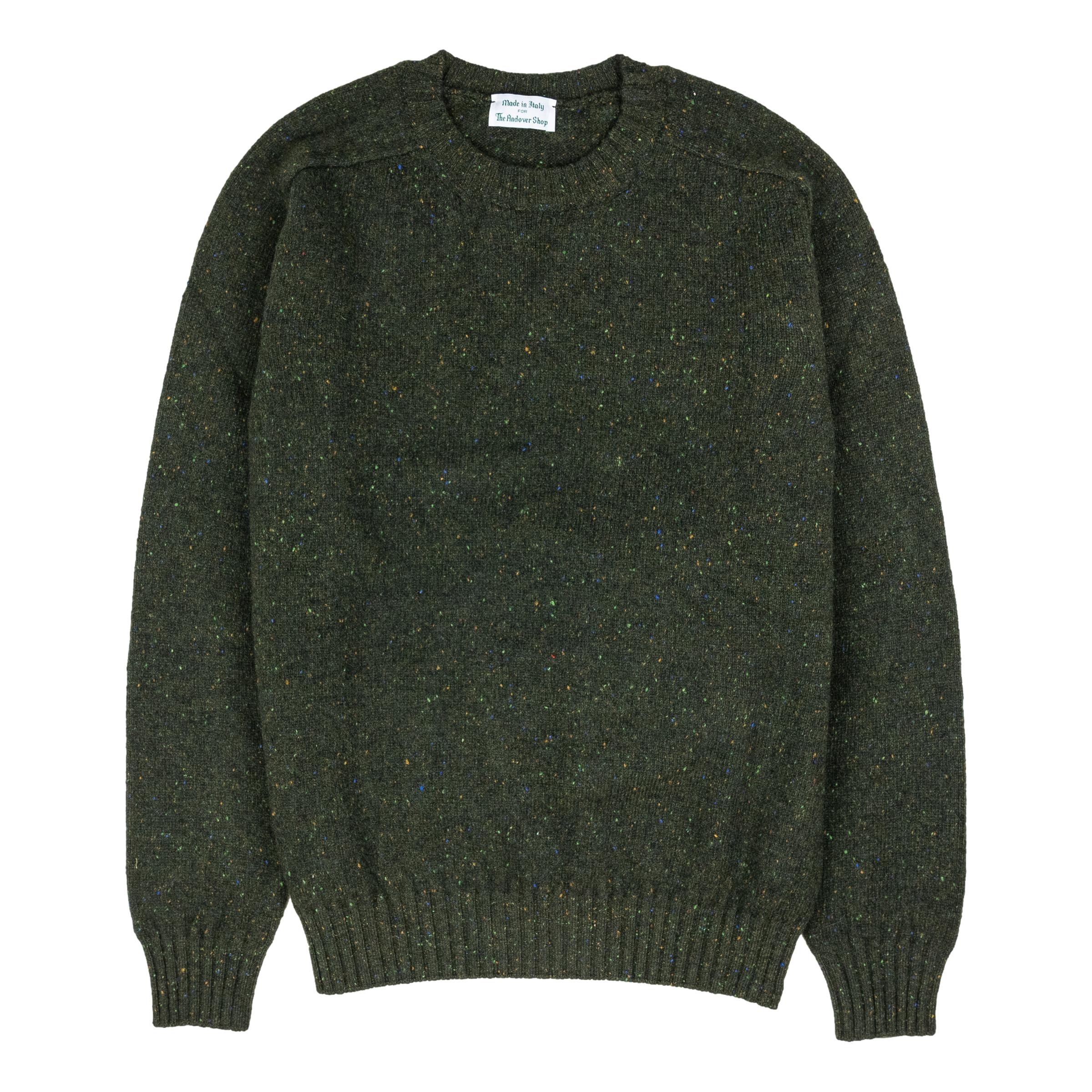 Donegal Crewneck Wool Sweater