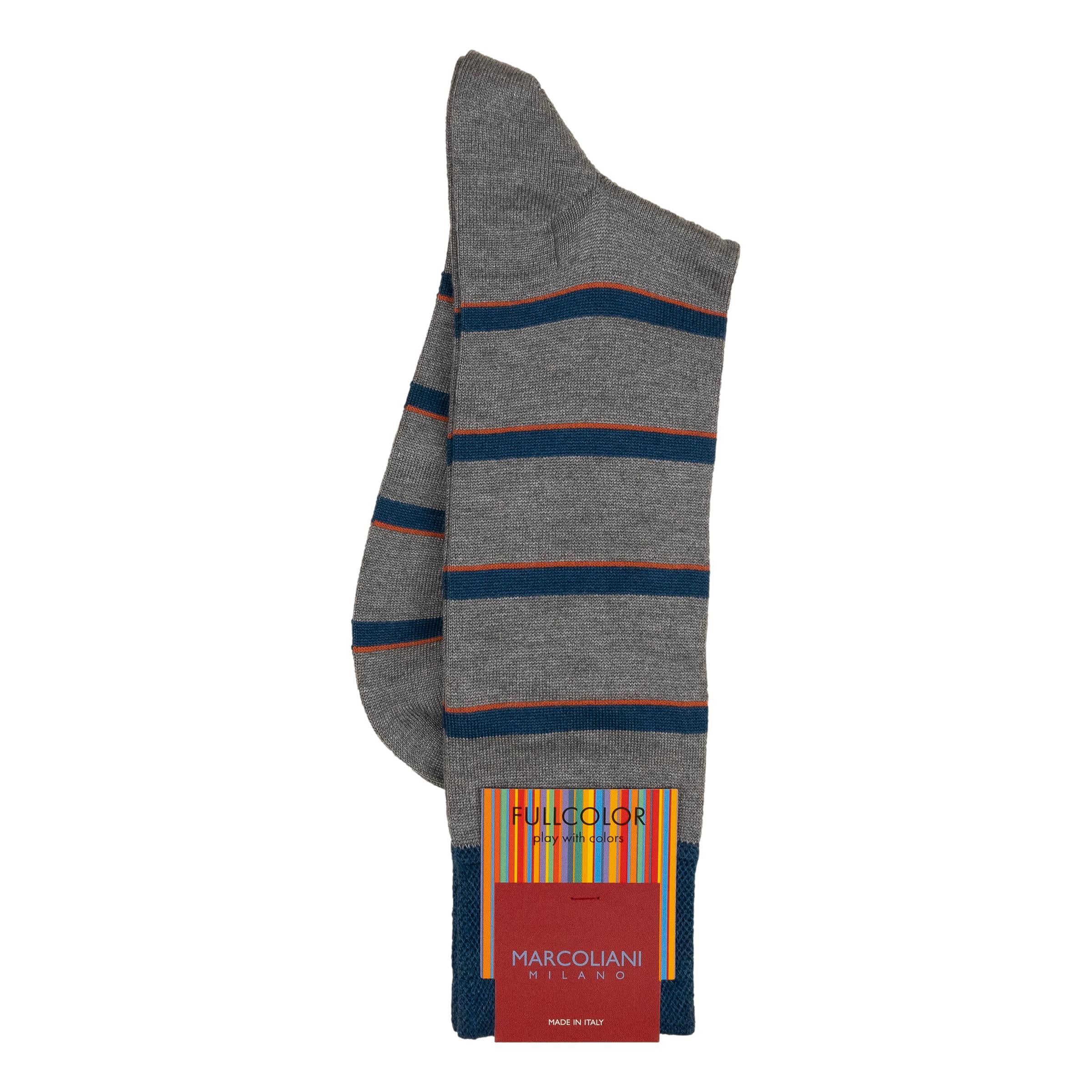 Underlined Modal and Cashmere Mid-Calf Dress Socks