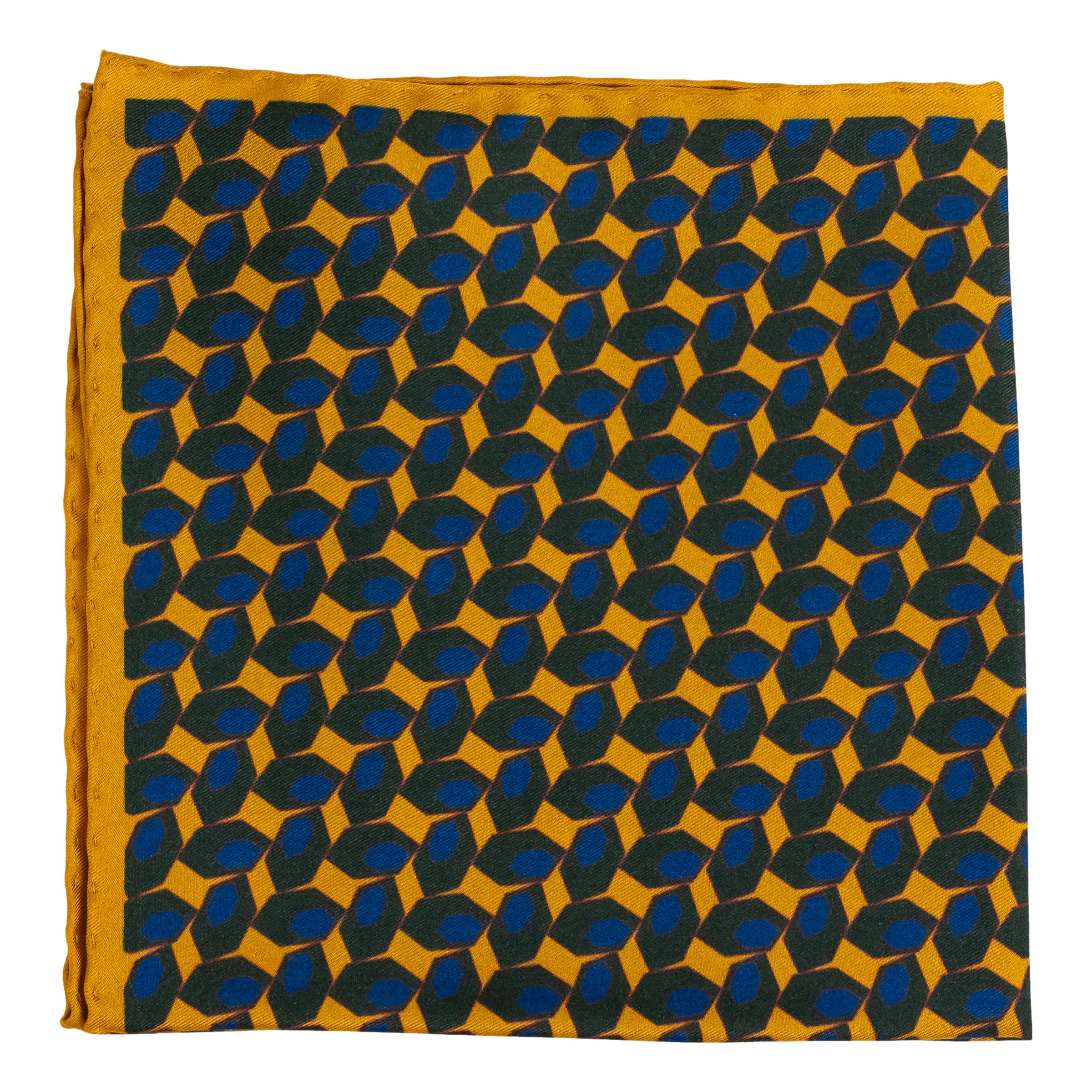 Hexagonal Silk Pocket Square