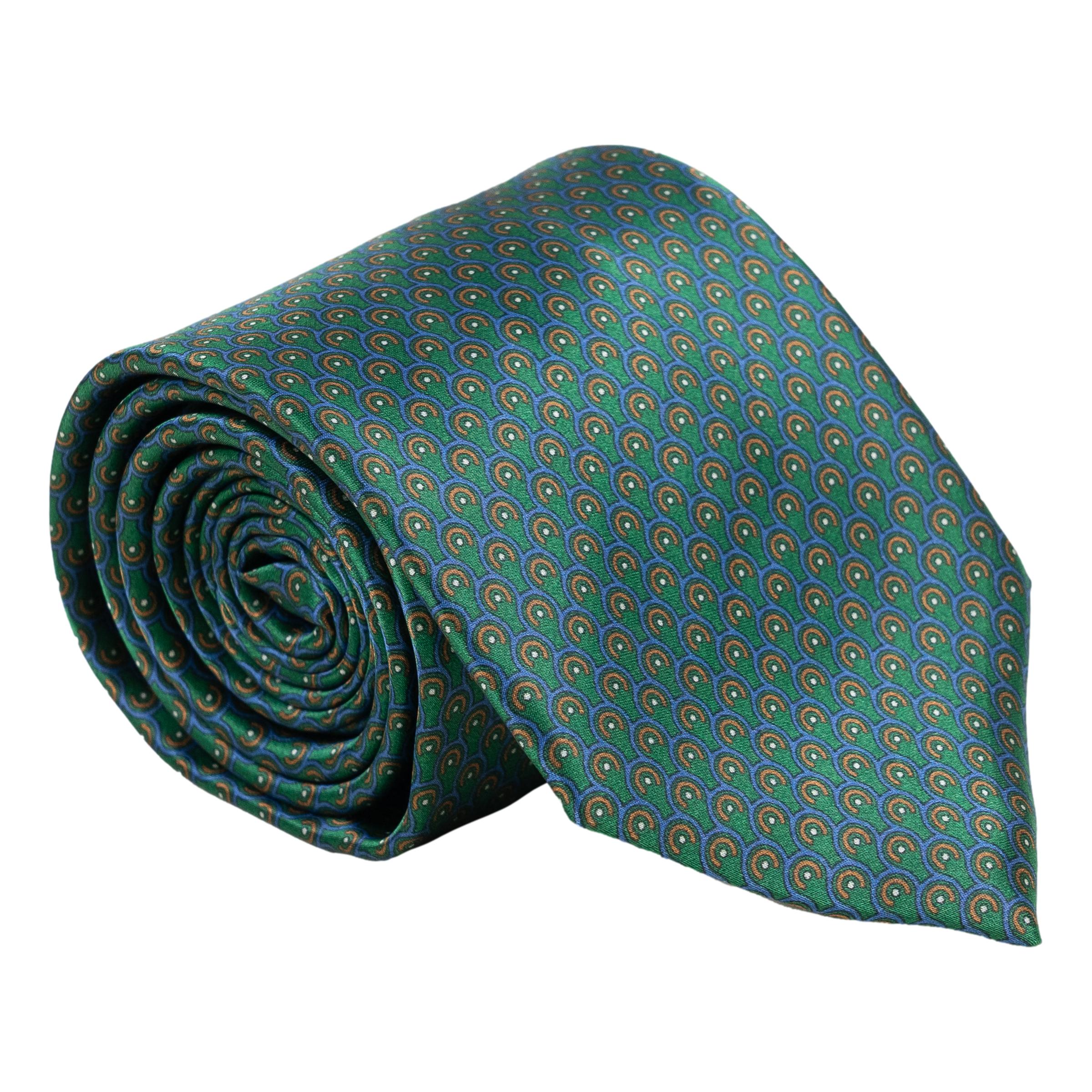 Half Circle and Dot Silk Tie