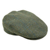 Green with Light Blue Windowpane Wool Cap