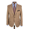 Highland Brown Herringbone Tweed with Sky Blue Windowpane Sport Coat