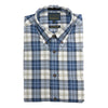 Indigo and White Plaid Viyella Sport Shirt