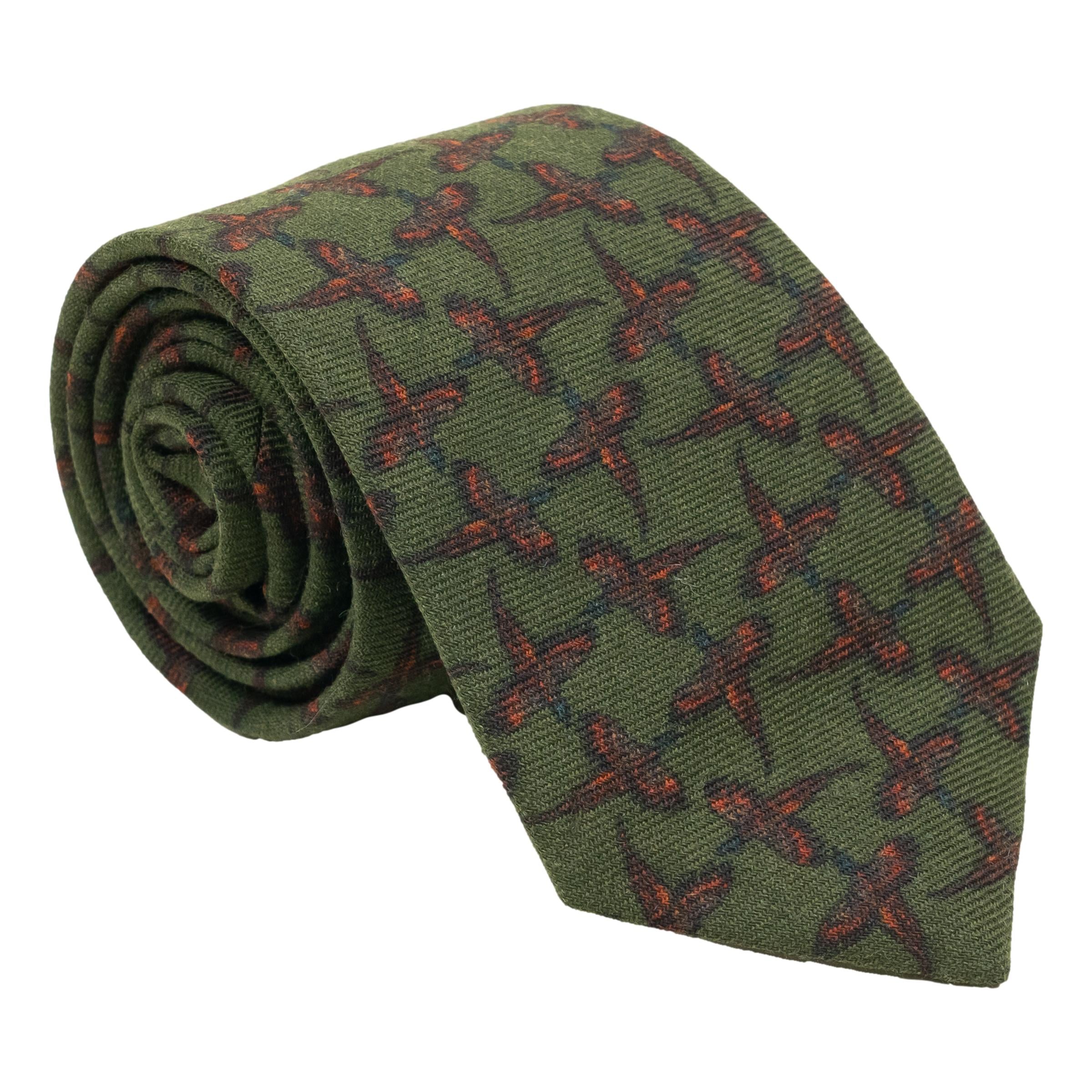 Flushed Pheasant Wool Tie