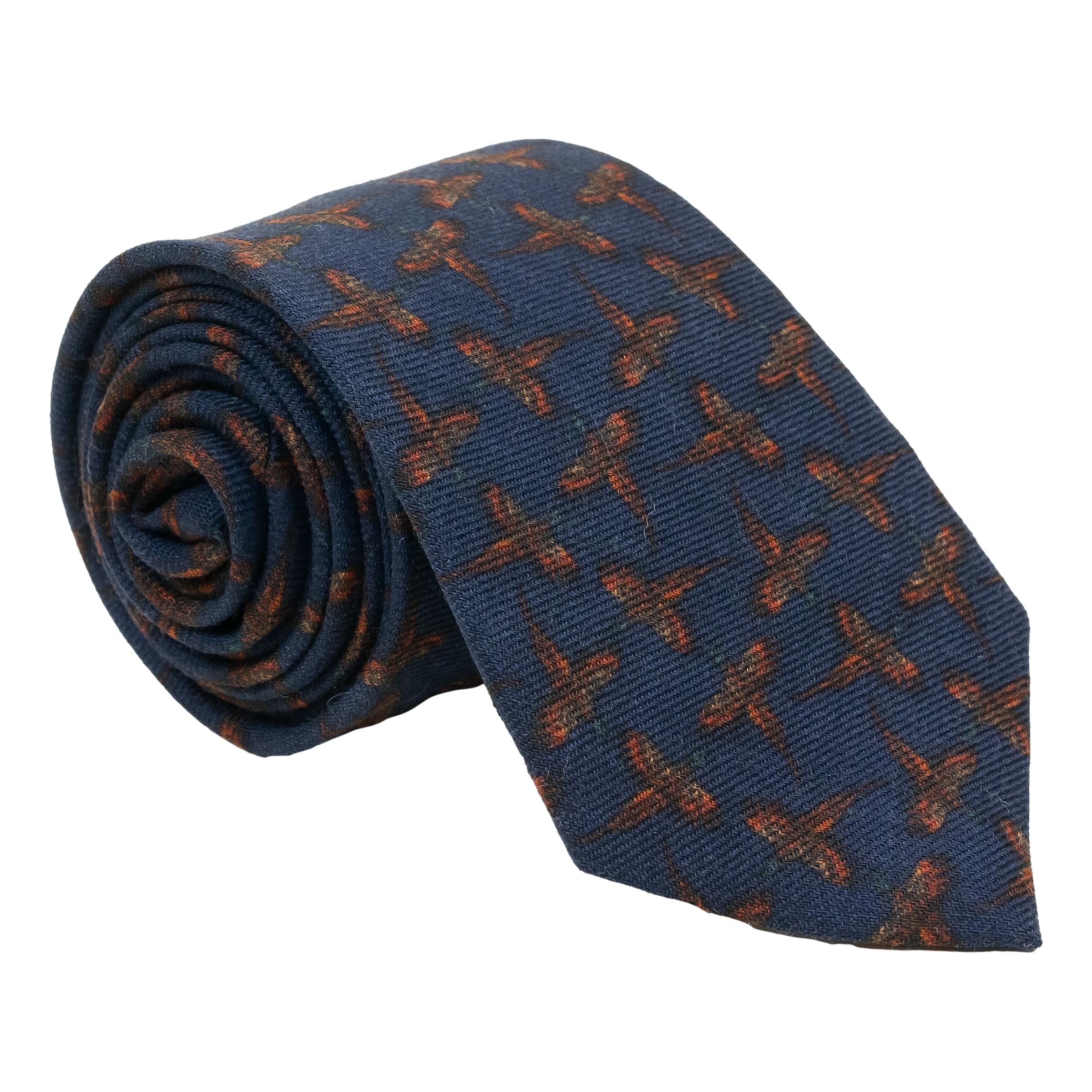 Flushed Pheasant Wool Tie