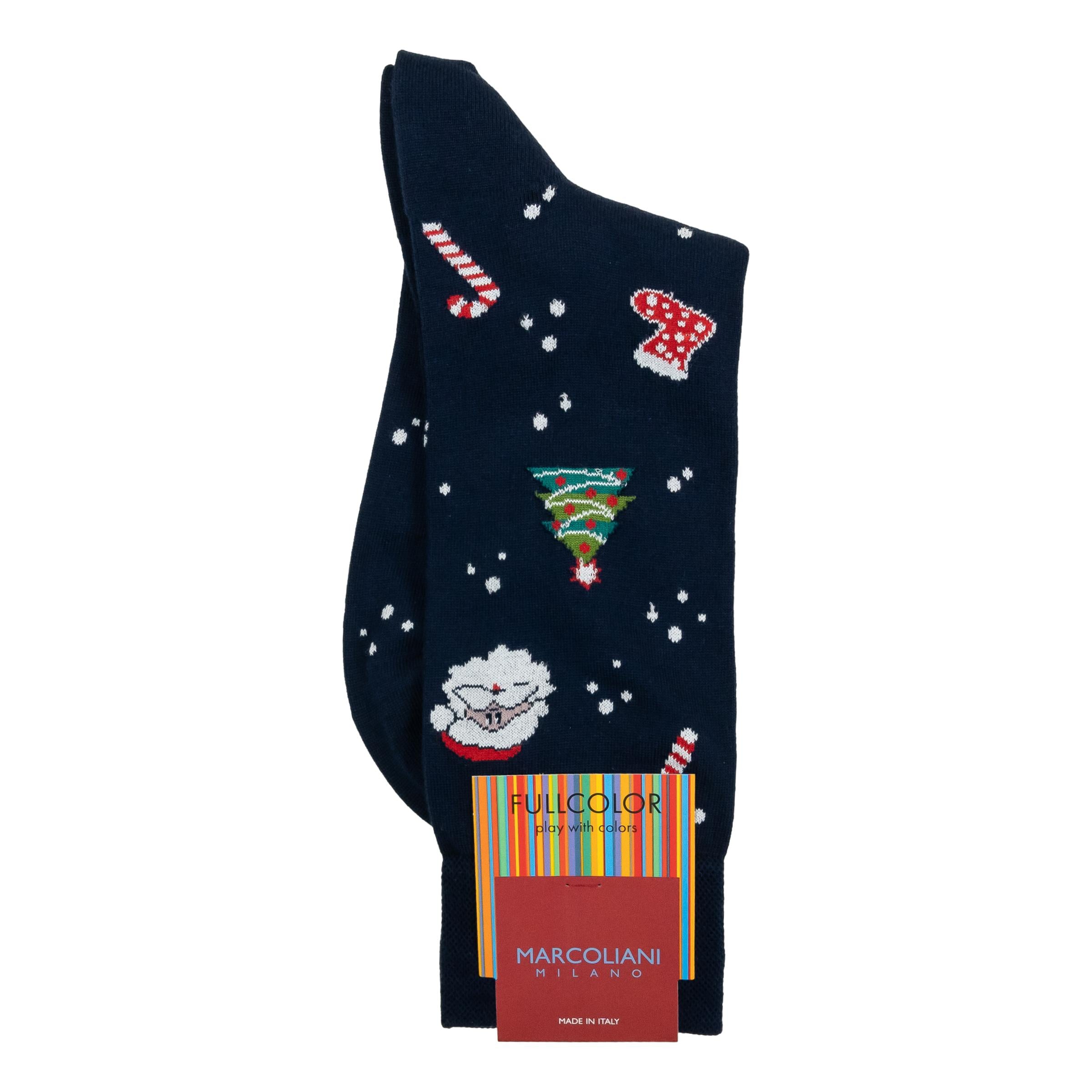 Santa Claus Pima Cotton Dress Sock