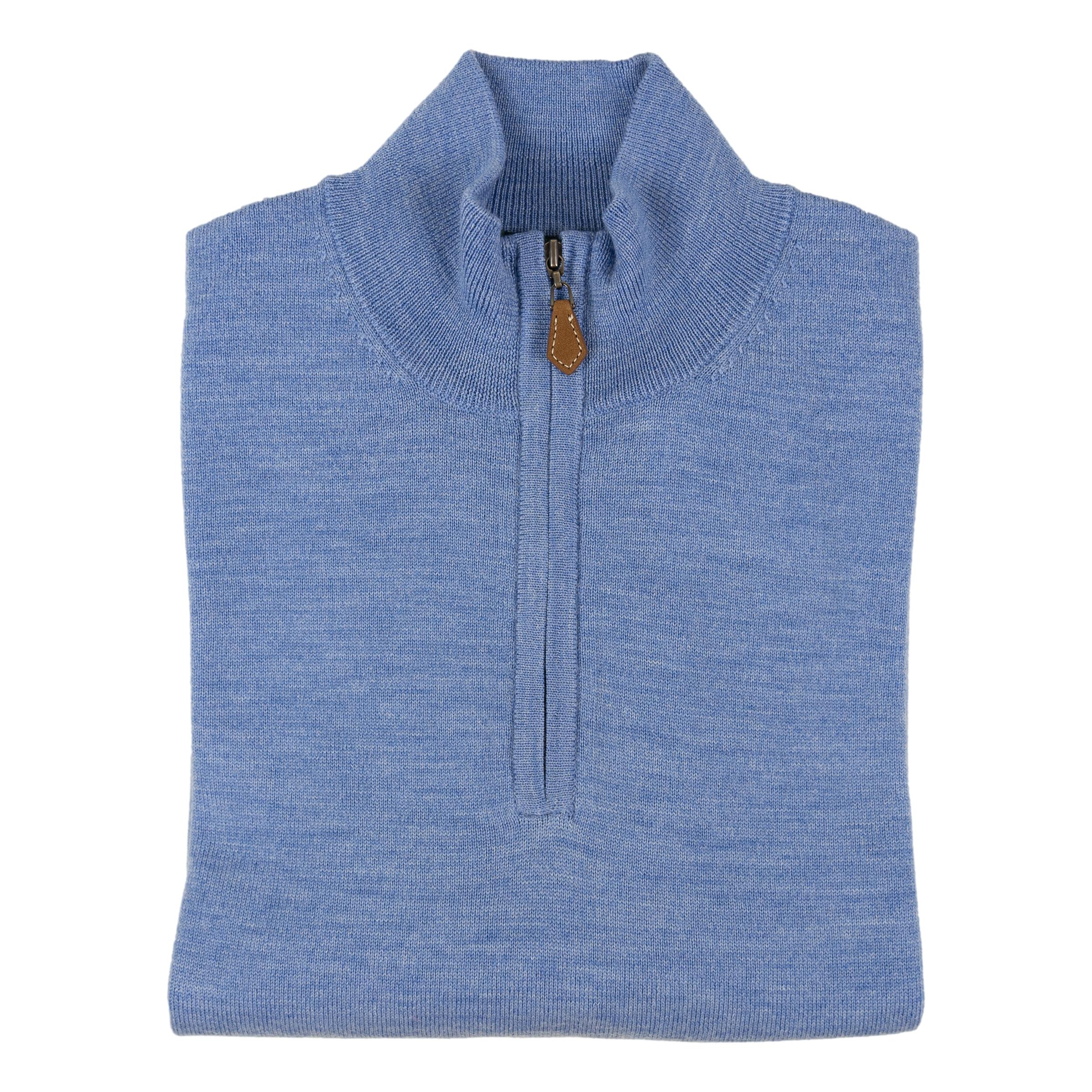 Barton Merino Wool Quarter Zip Sweater