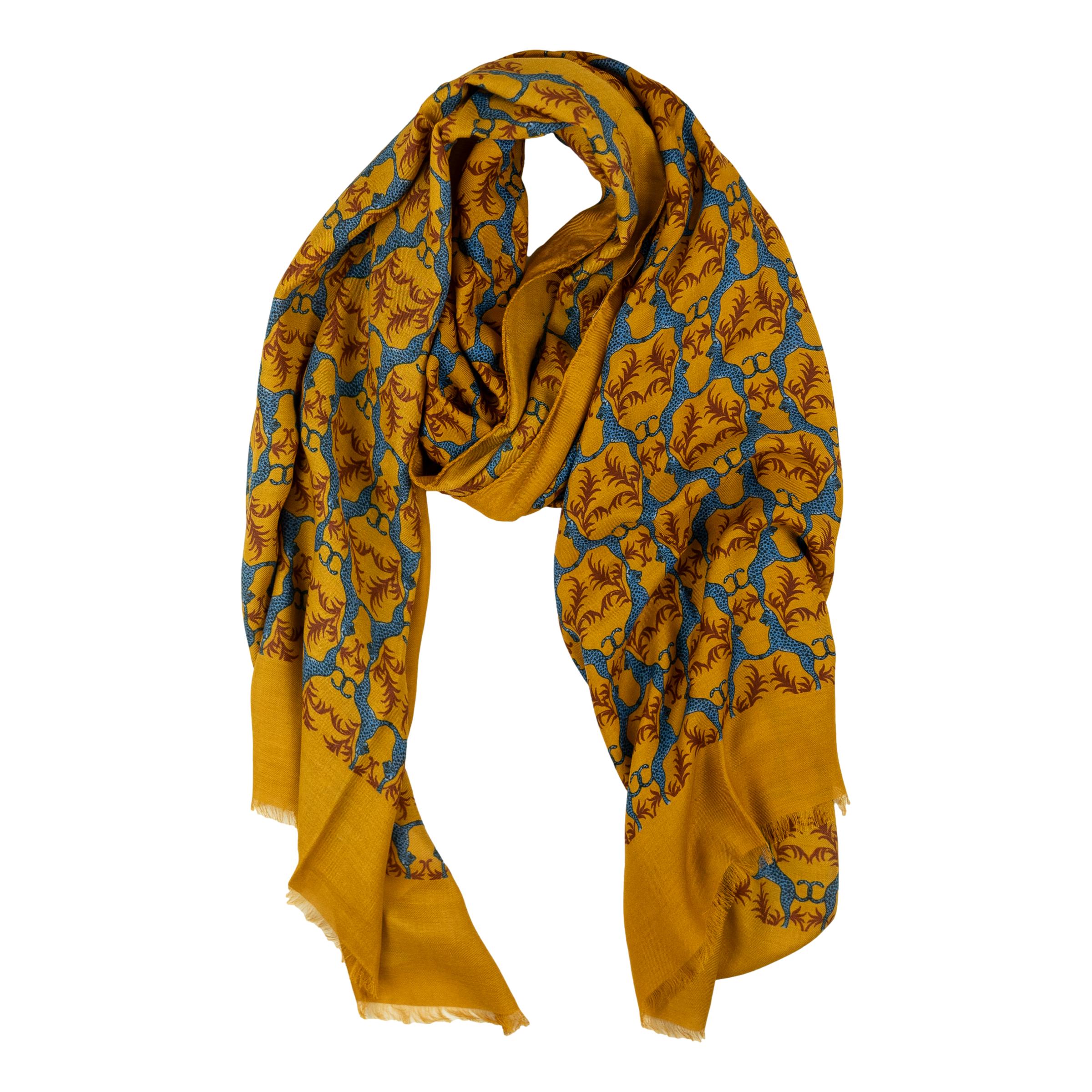 Cheetah Modal and Cashmere Blend Scarf