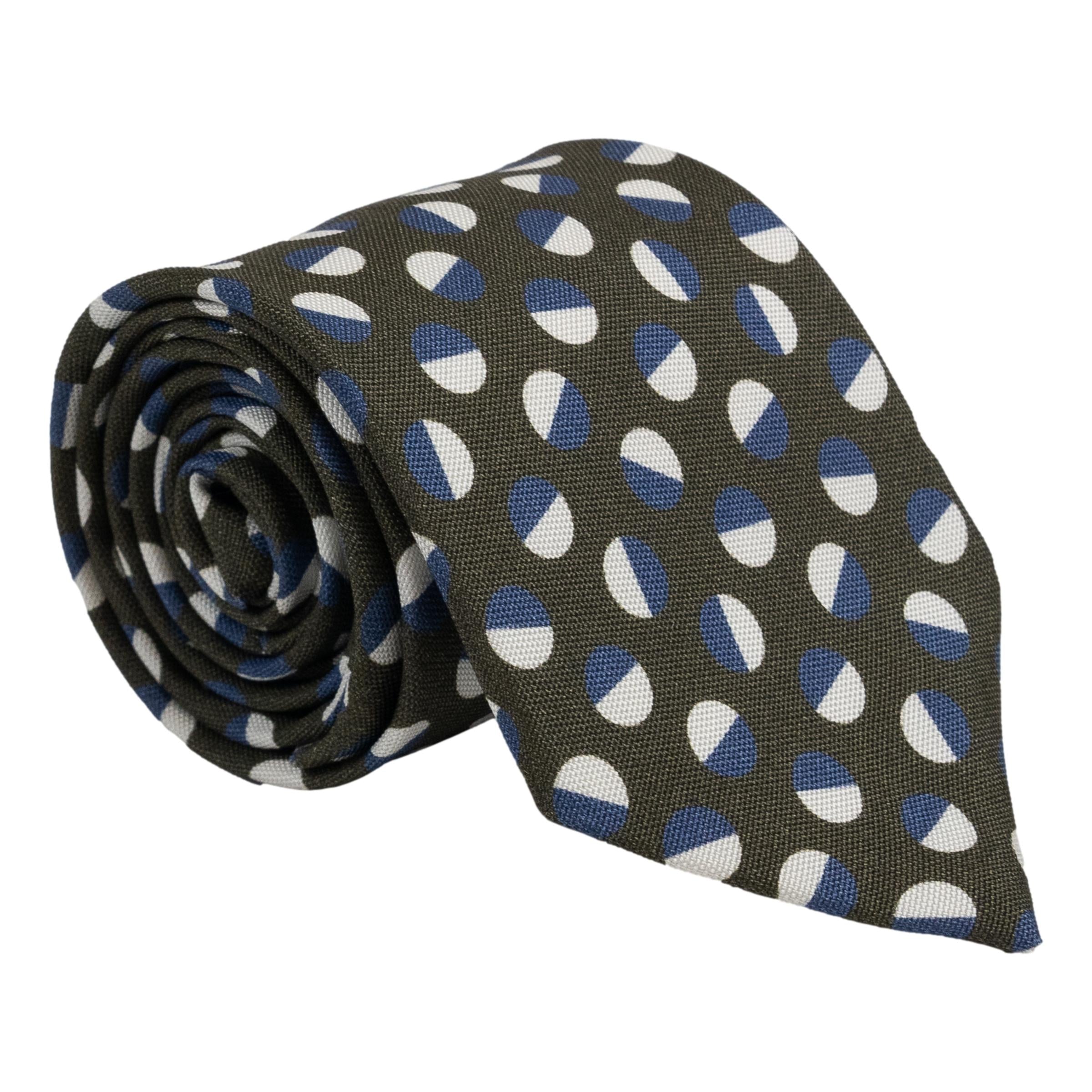 Moon Pattern Silk Tie