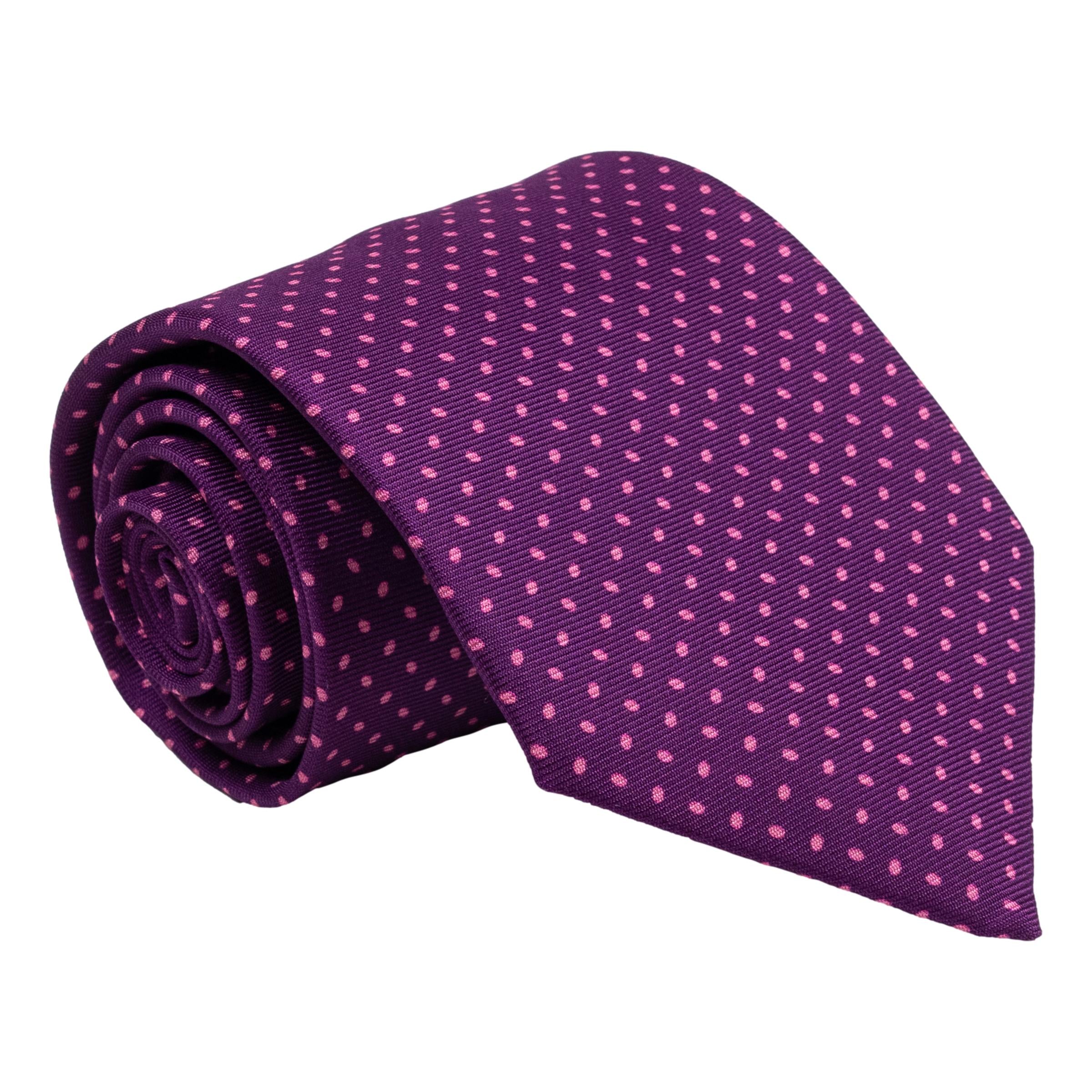 Micro Oval Silk Tie