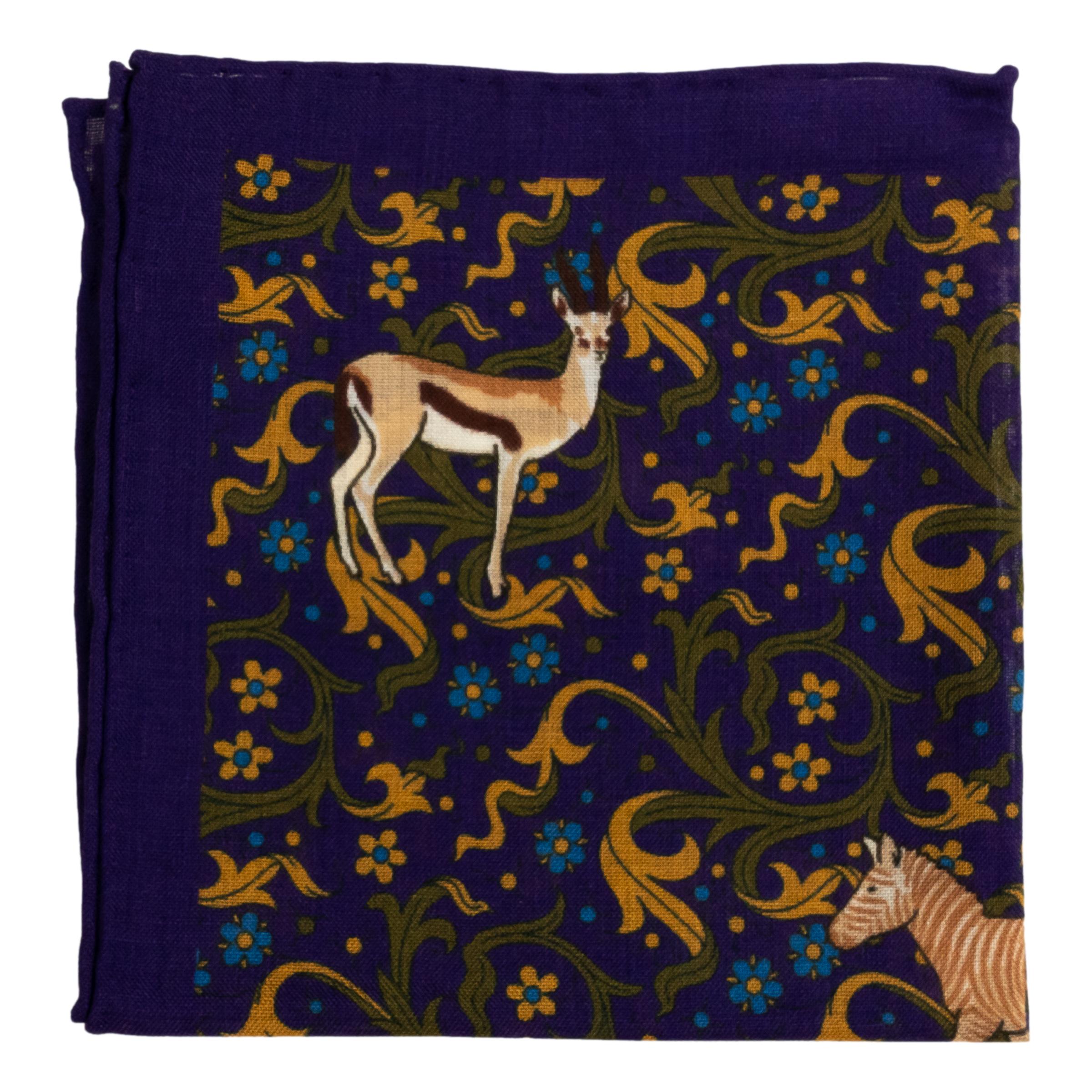 Springbok Wool and Silk Pocket Square