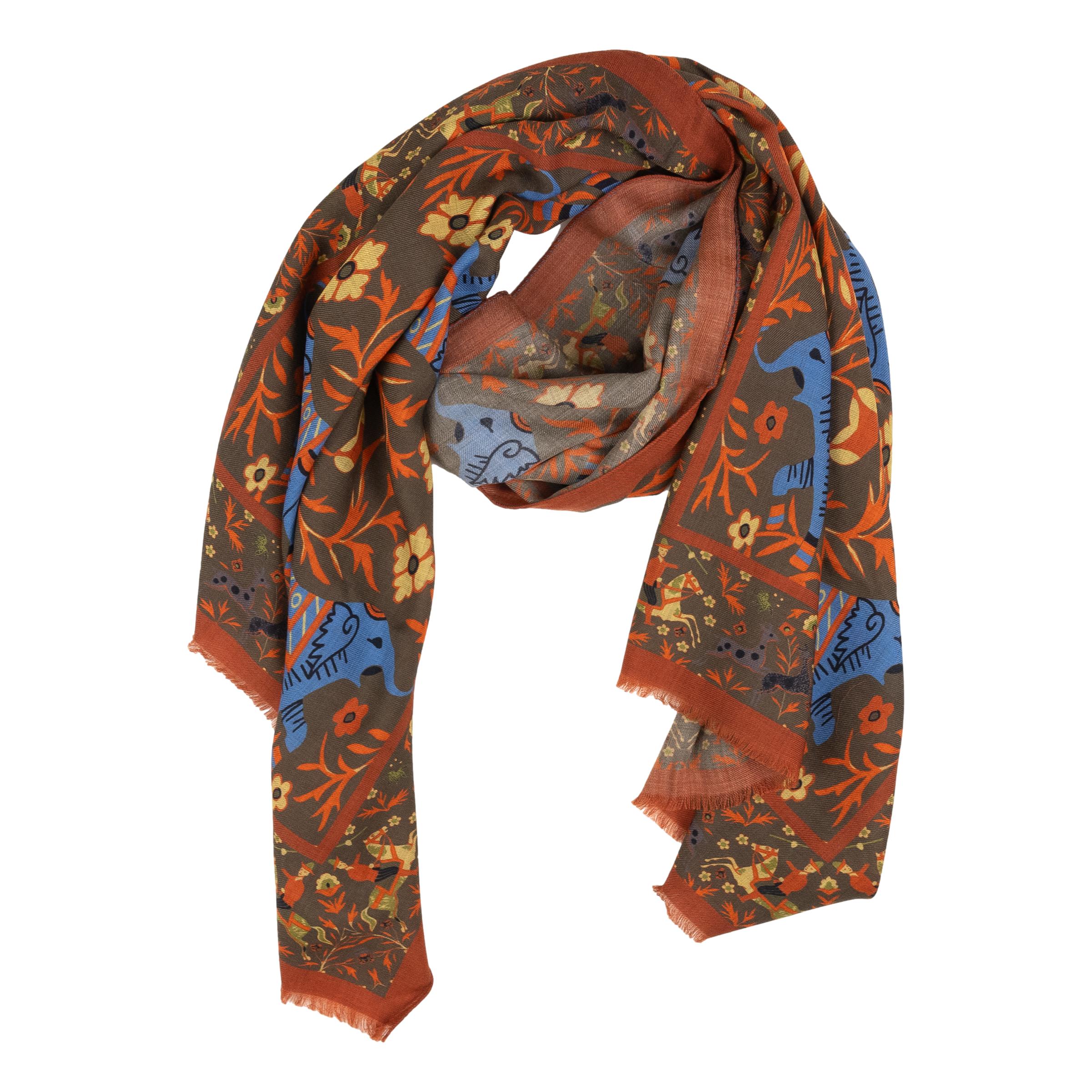 Elephant Wool Scarf