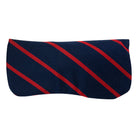 red and navy stripe eyeglasses case