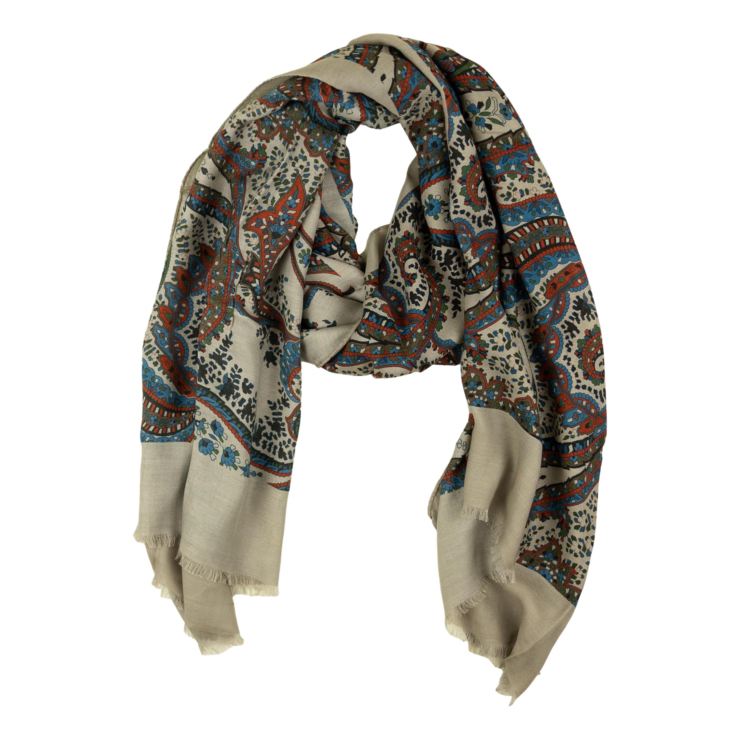 Paisley Modal and Cashmere Blend Scarf