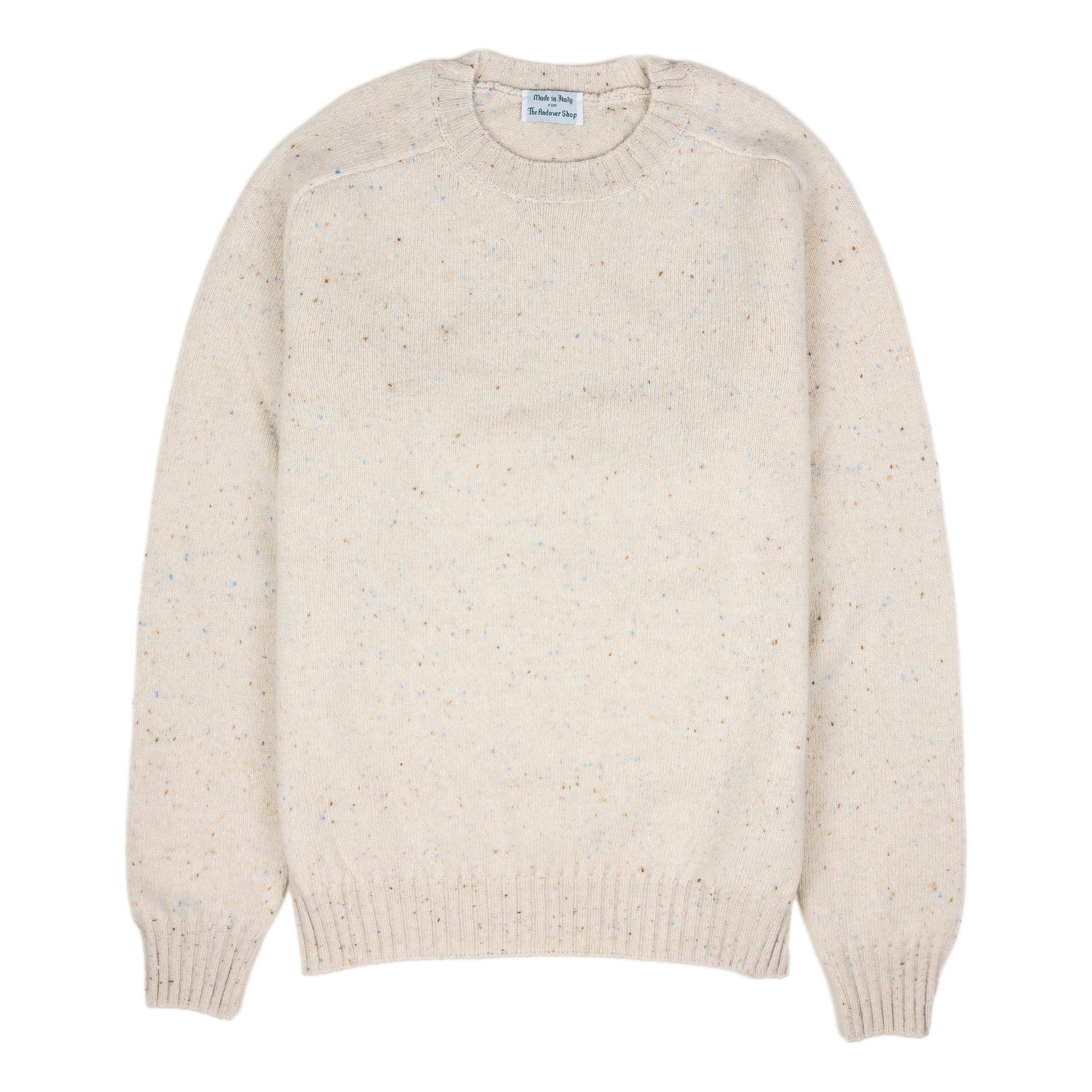 Donegal Crewneck Wool Sweater