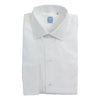 White Pique Bib Spread Collar Tuxedo Shirt