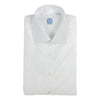 White Slim Fit Spread Collar Dress Shirt