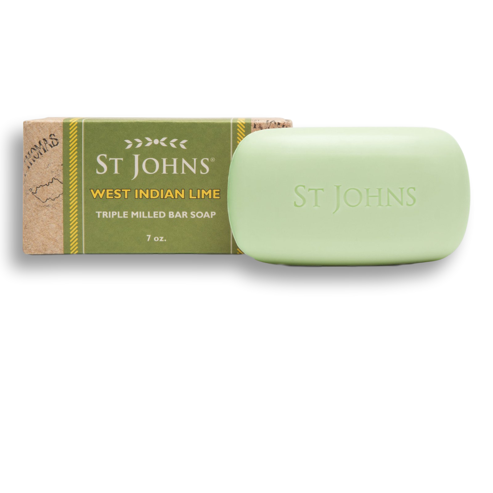 St Johns Lime Triple Milled Bar Soap