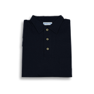 Solid Jersey Polo with Self Collar