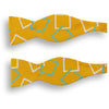 Mustard Square Patterned Silk Bow Tie