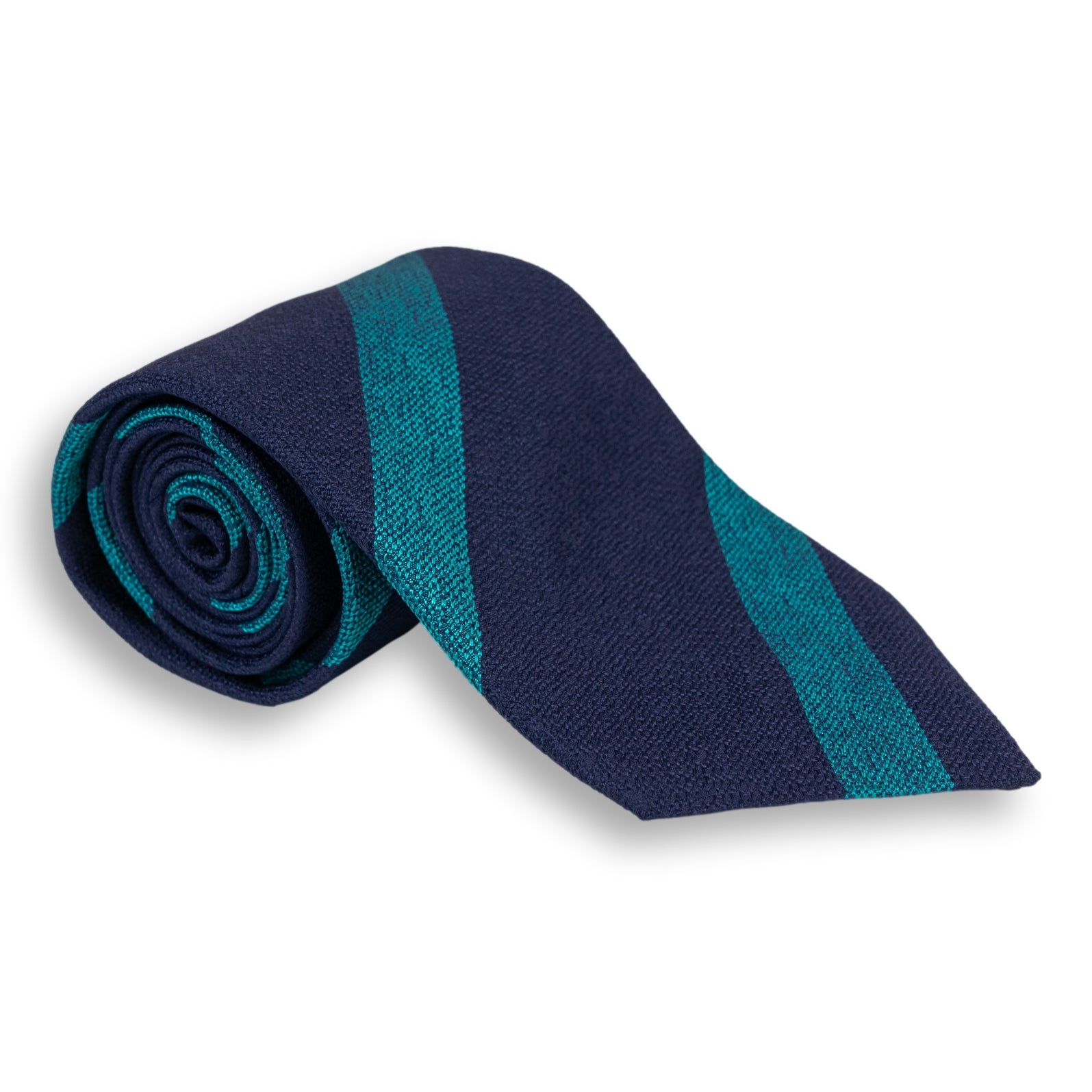 Basket Weave Stripe Silk Woven Tie